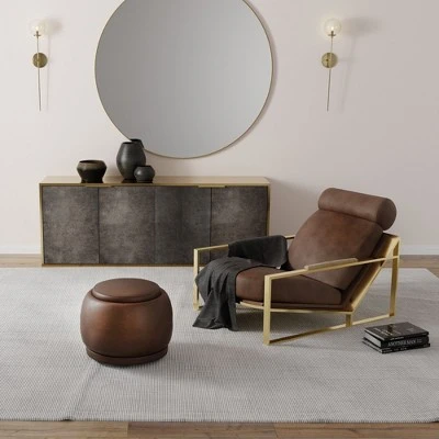 eLuxury Leatherette Swivel Storage Ottoman 7 eLuxury Leatherette Swivel Storage Ottoman - Image 5