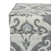 Wooden Hidden Storage Ottoman with Patterned Fabric Upholstery Gray/Blue - Benzara 1 Wooden Hidden Storage Ottoman with Patterned Fabric Upholstery Gray/Blue - Benzara -Ottomans Official Shop unnamed file 10005