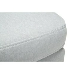Tufted Fabric Mid-Century Modern Storage Ottoman & Walnut Legs Light Gray - OFM -Ottomans Official Shop unnamed file 10012