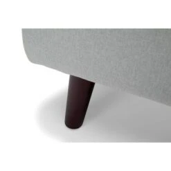 Tufted Fabric Mid-Century Modern Storage Ottoman & Walnut Legs Light Gray - OFM -Ottomans Official Shop unnamed file 10014