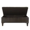 OSP Home Furnishings Caldwell Storage Ottoman Bonded Leather - INSPIRED by Bassett