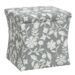 Tyler Storage Ottoman - Skyline Furniture Dotted Stripe Indigo -Ottomans Official Shop unnamed file 10095