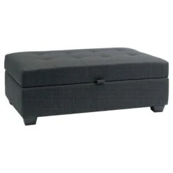 Antonio Storage Ottoman - Corliving Dark Gray -Ottomans Official Shop unnamed file 10110