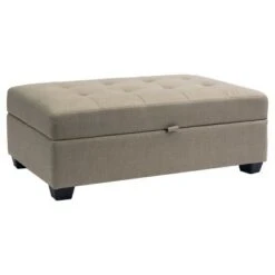 Antonio Storage Ottoman - Corliving Dark Gray -Ottomans Official Shop unnamed file 10111