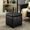 Volt Storage Upholstered Vinyl Ottoman - Modway