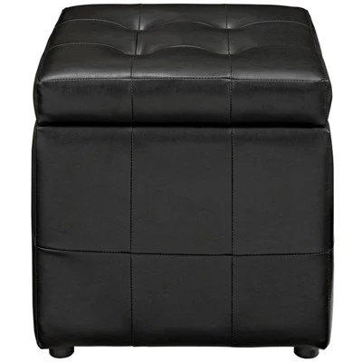 Volt Storage Upholstered Vinyl Ottoman - Modway 4 Volt Storage Upholstered Vinyl Ottoman - Modway - Image 2