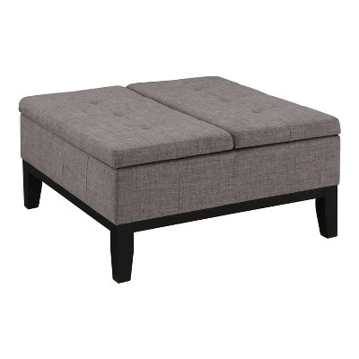 Darragh Split Lift Up Lid Storage Ottoman - HOMES: Inside + Out Gray 10 Darragh Split Lift Up Lid Storage Ottoman - HOMES: Inside + Out Gray - Image 8