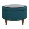 Alloway Storage Ottoman - OSP Home Furnishings Pewter