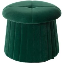 Fabulaxe Modern Tufted Velvet Mushroom Shape Storage Ottoman Storage Stool Trunk -Ottomans Official Shop unnamed file 10157