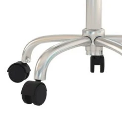 24.5" Nora Tufted Backless Adjustable Metal Vanity and Office Stool with Casters - Hillsdale Furniture Blue -Ottomans Official Shop unnamed file 10250