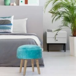 Mila Backless Vanity Ottoman Stool Teal - Hillsdale Furniture 13 Mila Backless Vanity Ottoman Stool Teal - Hillsdale Furniture -Ottomans Official Shop unnamed file 10285