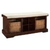 Brennan Entryway Bench - Crosley Mahogany