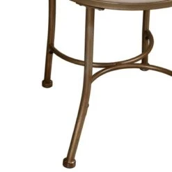 19.5" Emerson Metal Vanity Stool - Hillsdale Furniture Silver -Ottomans Official Shop unnamed file 10349