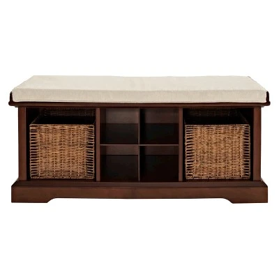 Brennan Entryway Bench - Crosley Mahogany 11 Brennan Entryway Bench - Crosley Mahogany - Image 9