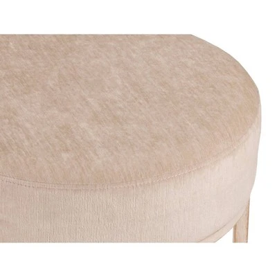 18" Swanson Backless Upholstered Metal Vanity Stool Bone White - Hillsdale Furniture 3 18" Swanson Backless Upholstered Metal Vanity Stool Bone White - Hillsdale Furniture