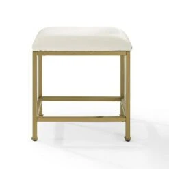 Aimee Vanity Stool Gold - Crosley