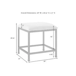 Aimee Vanity Stool Gold - Crosley -Ottomans Official Shop unnamed file 10435