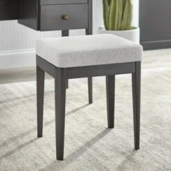 Ottomans Official Shop 38 Parc Vanity Stool Gray - Lifestorey