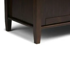 44" Norfolk Solid Wood Entryway Storage Bench - WyndenHall Rustic Natural Aged Brown -Ottomans Official Shop unnamed file 1074