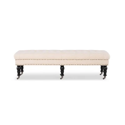 62" Isabelle Bench - Linon Natural 3 62" Isabelle Bench - Linon Natural