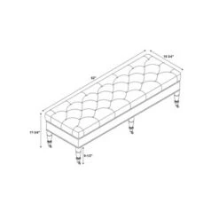 62" Isabelle Bench - Linon Natural 19 62" Isabelle Bench - Linon Natural -Ottomans Official Shop unnamed file 1096