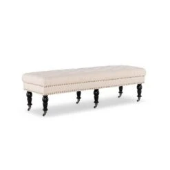 62" Isabelle Bench - Linon Natural 20 62" Isabelle Bench - Linon Natural -Ottomans Official Shop unnamed file 1097