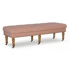 62" Isabelle Bench - Linon Natural 22 62" Isabelle Bench - Linon Natural -Ottomans Official Shop unnamed file 1099