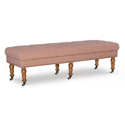 62" Isabelle Bench - Linon Natural 12 62" Isabelle Bench - Linon Natural - Image 10