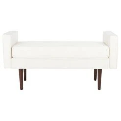 Henri Mid-Century Bench - Safavieh Cream/walnut 19 Henri Mid-Century Bench - Safavieh Cream/walnut -Ottomans Official Shop unnamed file 1108