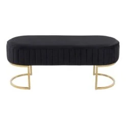 41" Demi Glam Pleated Bench - LumiSource Gold/black 14 41" Demi Glam Pleated Bench - LumiSource Gold/black -Ottomans Official Shop unnamed file 1113