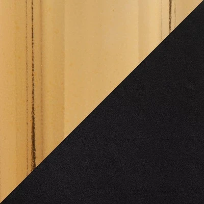 41" Demi Glam Pleated Bench - LumiSource Gold/black 8 41" Demi Glam Pleated Bench - LumiSource Gold/black - Image 6