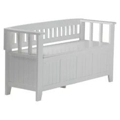 Normandy Solid Wood Entryway Storage Bench - Wyndenhall Distressed Gray -Ottomans Official Shop unnamed file 1164