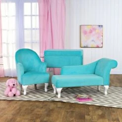 Kids' Diva Decorative Storage Bench - HomePop Aqua -Ottomans Official Shop unnamed file 1171