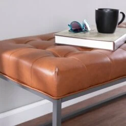 Perscon Upholstered Hallway Bench - Aiden Lane Brown