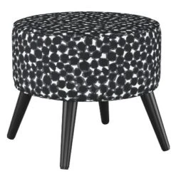 Riverplace Round Cone Leg Ottoman - Project 62™ Cream Dot -Ottomans Official Shop unnamed file 120
