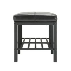 Norton Modern Faux Leather Upholstered Bench Black - Inspire Q -Ottomans Official Shop unnamed file 1216