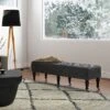 Donovan Tufted Ottoman Bench - WyndenHall Black/tweed Look Fabric -Ottomans Official Shop unnamed file 1239