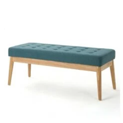 Saxon Upholstered Bench - Christopher Knight Home Green -Ottomans Official Shop unnamed file 1266
