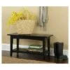 Alaterre Furniture Cottage Bench with Shelf - Alaterre Black -Ottomans Official Shop unnamed file 1278