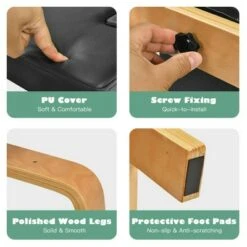 Costway Yoga Headstand Bench for Workout Relieve Fatigue Body Building Black -Ottomans Official Shop unnamed file 1317