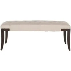 Gibbons Tufted Bench - Safavieh Taupe -Ottomans Official Shop unnamed file 1340