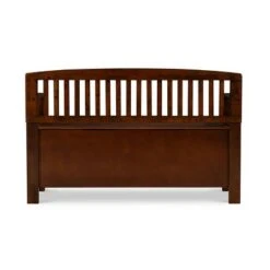 Cynthia Storage Bench - Linon Walnut -Ottomans Official Shop unnamed file 1356