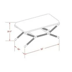 Pascoe Campaign Bench - Linon Linen -Ottomans Official Shop unnamed file 138