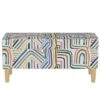 Storage Bench Rainbow Strokes Ochre - Skyline Furniture