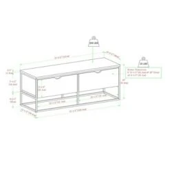 Modern 47.75" 2 Drawer Entry Storage Bench - Saracina Home Dark Walnut 15 Modern 47.75" 2 Drawer Entry Storage Bench - Saracina Home Dark Walnut -Ottomans Official Shop unnamed file 1407