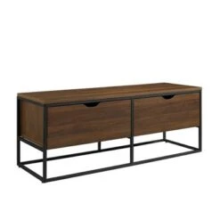 Modern 47.75" 2 Drawer Entry Storage Bench - Saracina Home Dark Walnut 16 Modern 47.75" 2 Drawer Entry Storage Bench - Saracina Home Dark Walnut -Ottomans Official Shop unnamed file 1408