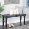 Olivia & May Rustic Birch Bench Black - Olivia & May 1 Olivia & May Rustic Birch Bench Black - Olivia & May -Ottomans Official Shop unnamed file 1419