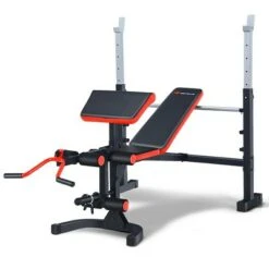 Costway Multi-function Adjustable Olympic Weight Bench W/Preacher Curl Home Gym Training -Ottomans Official Shop unnamed file 1430