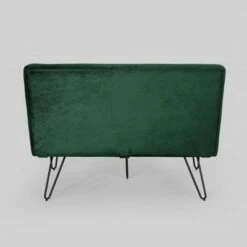 47" Chequeset Minimalist Bench Settee Emerald - Christopher Knight Home -Ottomans Official Shop unnamed file 1435
