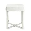 Julia Vanity Bench White/Chrome - Carolina Chair & Table -Ottomans Official Shop unnamed file 1441
